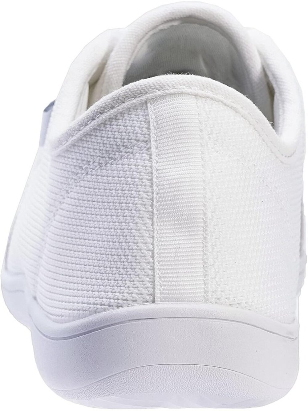 Women's White Minimalist Barefoot Shoe Zero Drop Sole Wide Width Fashion Sneaker - Picture 5 of 6